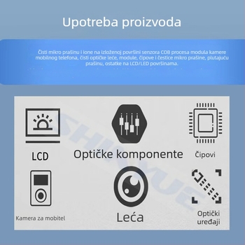 SY-101 Visoko viskozna ESD ljepilna štapić za čišćenje kamera leće — uklanjanje prašine bez ostatka