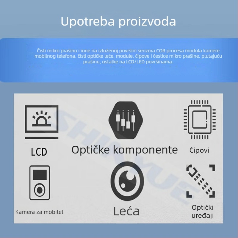 SY-101 Visoko viskozna ESD ljepilna štapić za čišćenje kamera leće — uklanjanje prašine bez ostatka