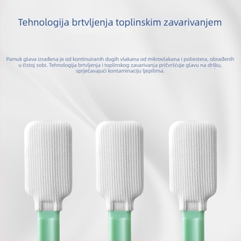 Tamponi za čistu sobu bez vlakana s ultrafinem vlaknima za uklanjanje prašine iz elektronike i poluvodiča