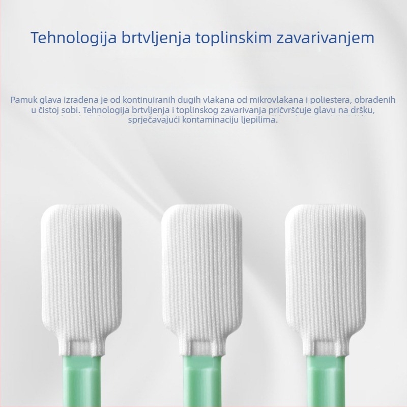 Tamponi za čistu sobu bez vlakana s ultrafinem vlaknima za uklanjanje prašine iz elektronike i poluvodiča