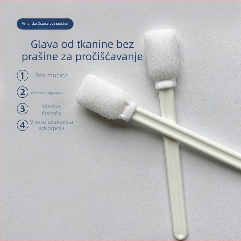 707C štapići od pamuka s spužvastim vrhom za elektroničko čišćenje, bez prašine, 100 kom