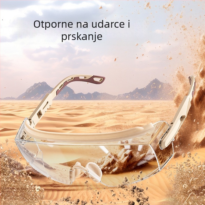 Industrijske zaštitne naočale s prozirnim štitom za lice, zaštita od prskanja i epidemije, anti-fog laboratorijske naočale