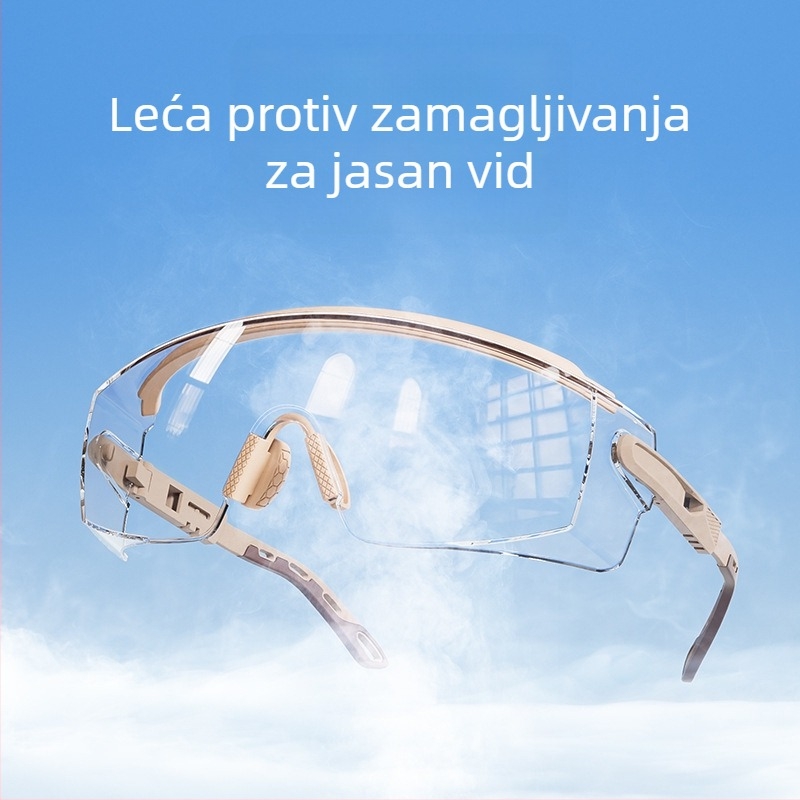 Industrijske zaštitne naočale s prozirnim štitom za lice, zaštita od prskanja i epidemije, anti-fog laboratorijske naočale