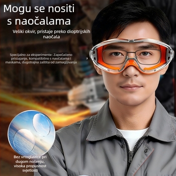 Naočale za motocikle s mekanim okvirom, otporne na prašinu i udarce, prozirne, protiv vjetra, visoke jasnoće