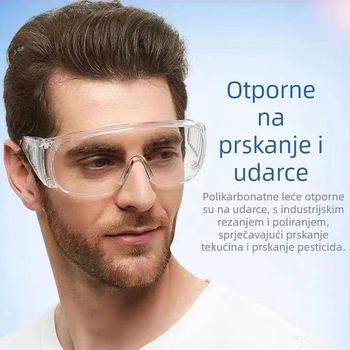 Laboratorijske zaštitne naočale, zaštita od prskanja, prašine, zamagljivanja, vjetra i pijeska