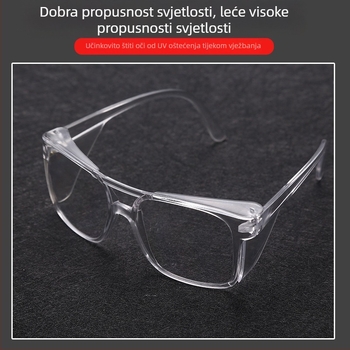 PC zaštitne naočale, protiv prskanja, protiv magljenja, otporne na udarce, otporne na vjetar, prozirne leće