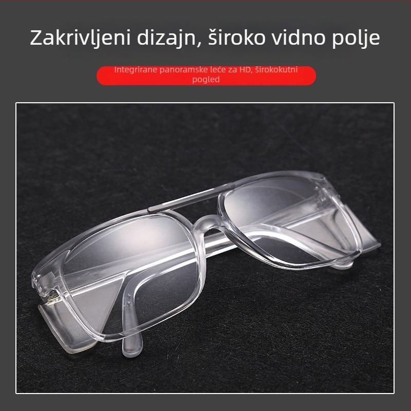 PC zaštitne naočale, protiv prskanja, protiv magljenja, otporne na udarce, otporne na vjetar, prozirne leće