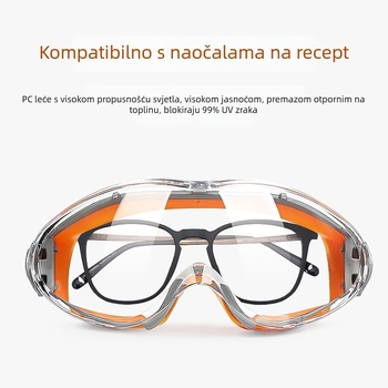 Huadun višefunkcionalne zaštitne naočale, otporne na udarce i prašinu, protiv zamagljivanja, zaštita od prskanja, za vožnju biciklom i brušenje