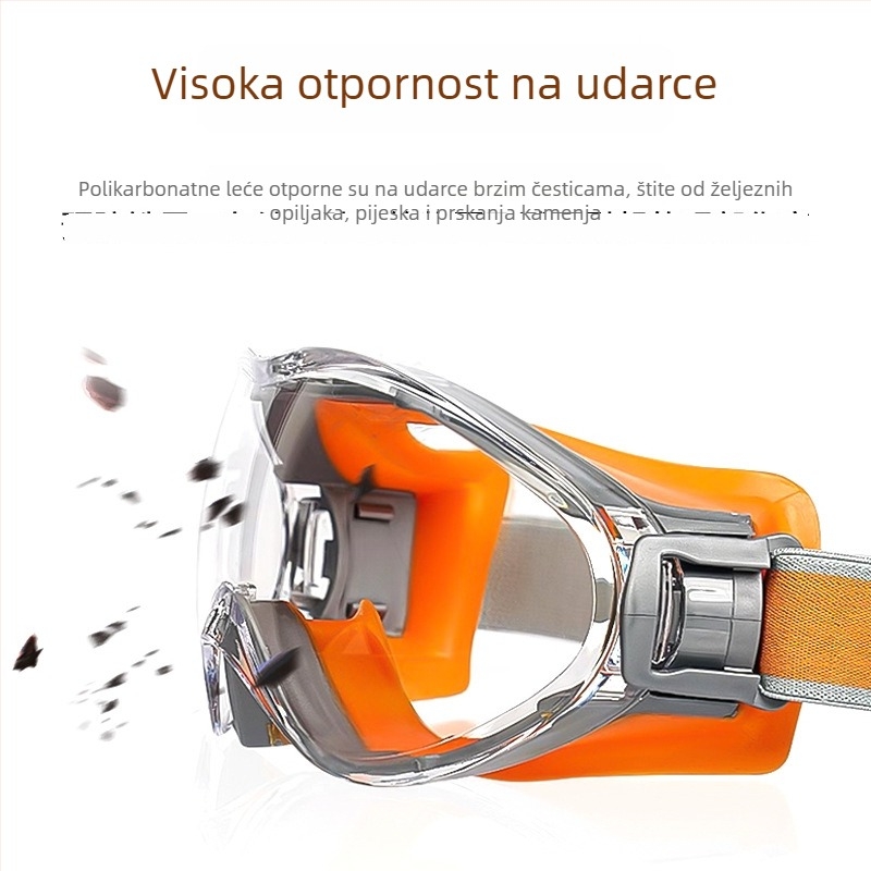 Huadun višefunkcionalne zaštitne naočale, otporne na udarce i prašinu, protiv zamagljivanja, zaštita od prskanja, za vožnju biciklom i brušenje