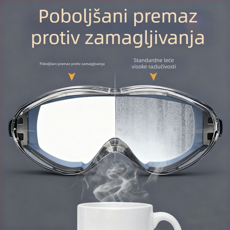 Motociklističke naočale s mekanim okvirom, otporne na prašinu i udarce, antifog zaštita