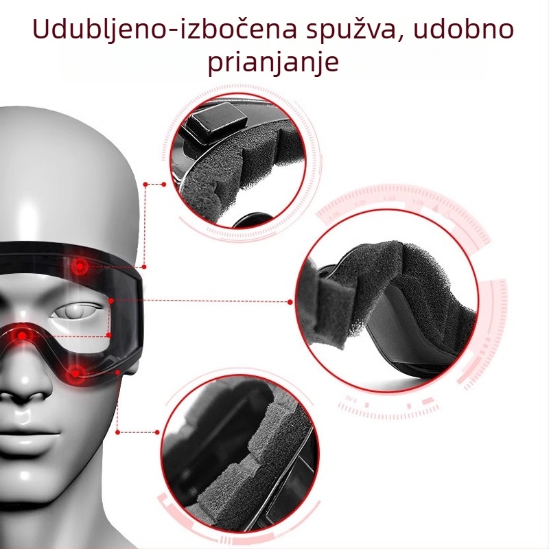 Chengkai zaštitne naočale za motocikl i vožnju biciklom – otporne na vjetar, prašinu, protiv zamagljivanja, otporne na prskanje