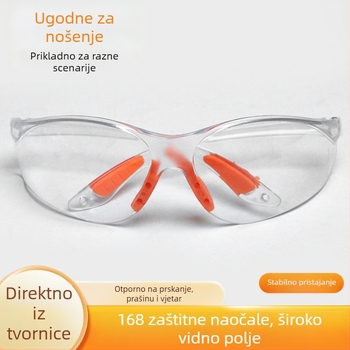 Zaštitne naočale za biciklizam s prozirnim lećama, otporne na prskanje i magljenje