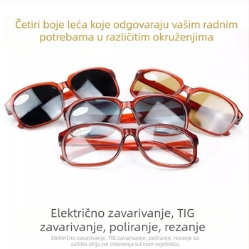 Naočale za zavarivanje s UV zaštitom, zaštita od prskanja i odsjaja