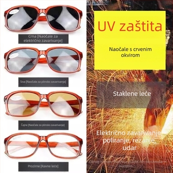 Naočale za zavarivanje s UV zaštitom, zaštita od prskanja i odsjaja