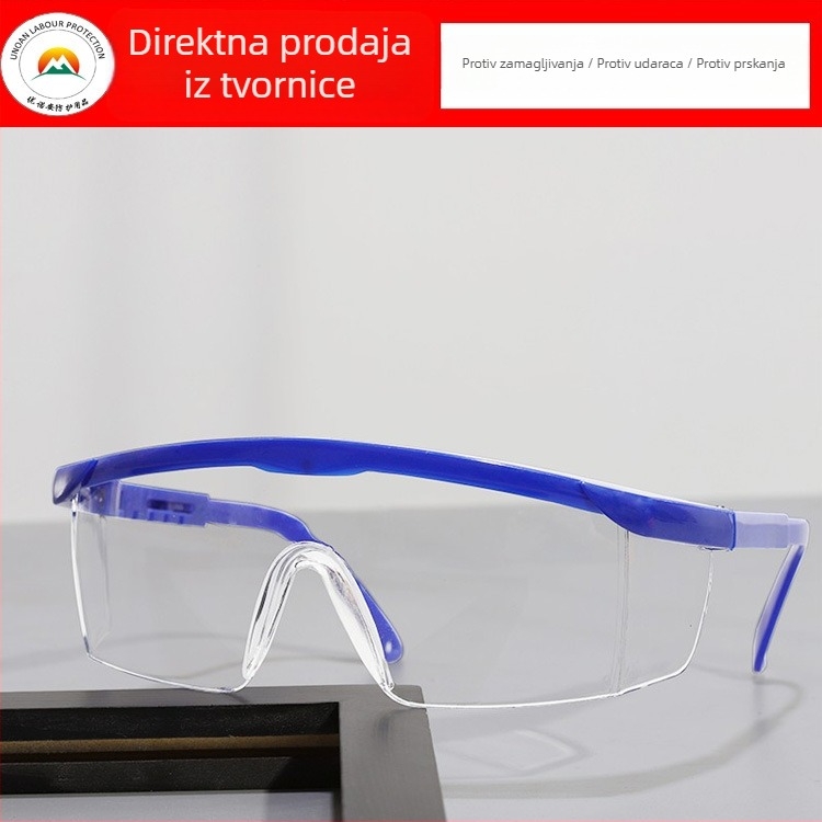 Zatvorenog tipa zaštitne naočale s poboljšanom zaštitom od prašine i vjetra za brušenje i zavarivanje; leće PC, okvir PVC