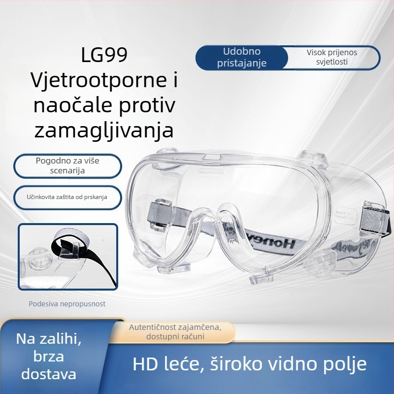 Zaštitne naočale za gradilište — otporne na prašinu i vjetar, anti-fog, otporne na udarce