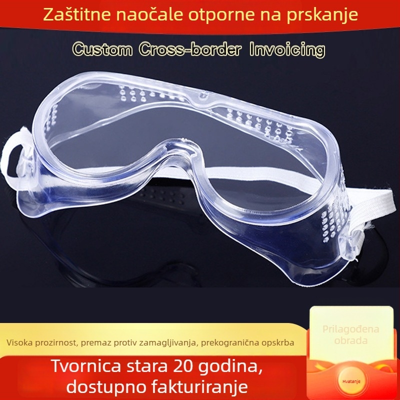 Haomai zaštitne naočale za rad i vožnju biciklom, otporne na prskanje, vjetar i pijesak, prašinu, otporne na brušenje, s premazom protiv magljenja