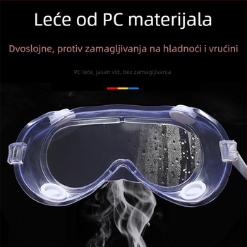 Naočale za biciklizam s anti-zamagljivanjem, otporne na vjetar, prozračne, otporne na udarce, zaštita od prskanja, proziran polikarbonatni okvir, mekani rub