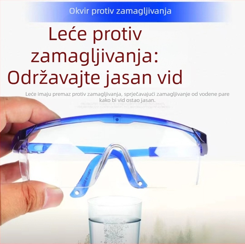 Zaštitne naočale za vožnju biciklom s anti-zamagljivanjem, otporne na prašinu i prskanje, prozirne leće od PC