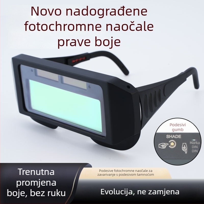 Automatski zatamnjavajuće naočale za zavarivanje, zaštita očiju i anti‑sjaj