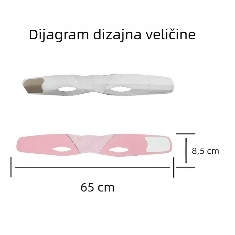 Maska za podizanje i definiciju lica s V-linijom, za nazolabijalne bore i dvostruku bradu, noćna maska za modeliranje lica