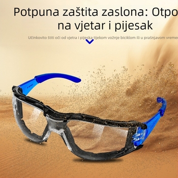 Zaštitne naočale protiv zamagljivanja, zaštita od kapljica sline, prašine i vjetra, prozirne, za učenike koji voze bicikl