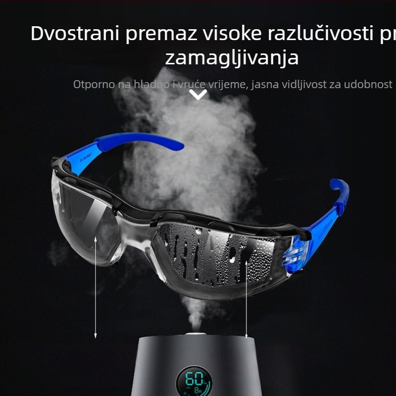 Zaštitne naočale protiv zamagljivanja, zaštita od kapljica sline, prašine i vjetra, prozirne, za učenike koji voze bicikl