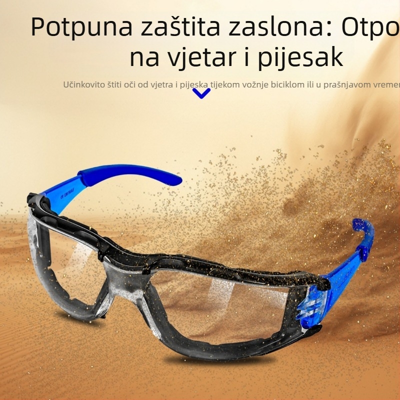 Zaštitne naočale protiv zamagljivanja, zaštita od kapljica sline, prašine i vjetra, prozirne, za učenike koji voze bicikl