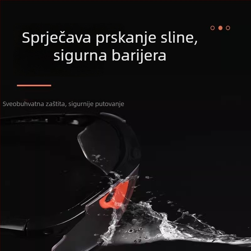 Zaštitne naočale za vožnju biciklom i rad — otporne na prskanje, vjetar i prašinu, otporne na udarce, prozirne HD leće za rezanje i poliranje