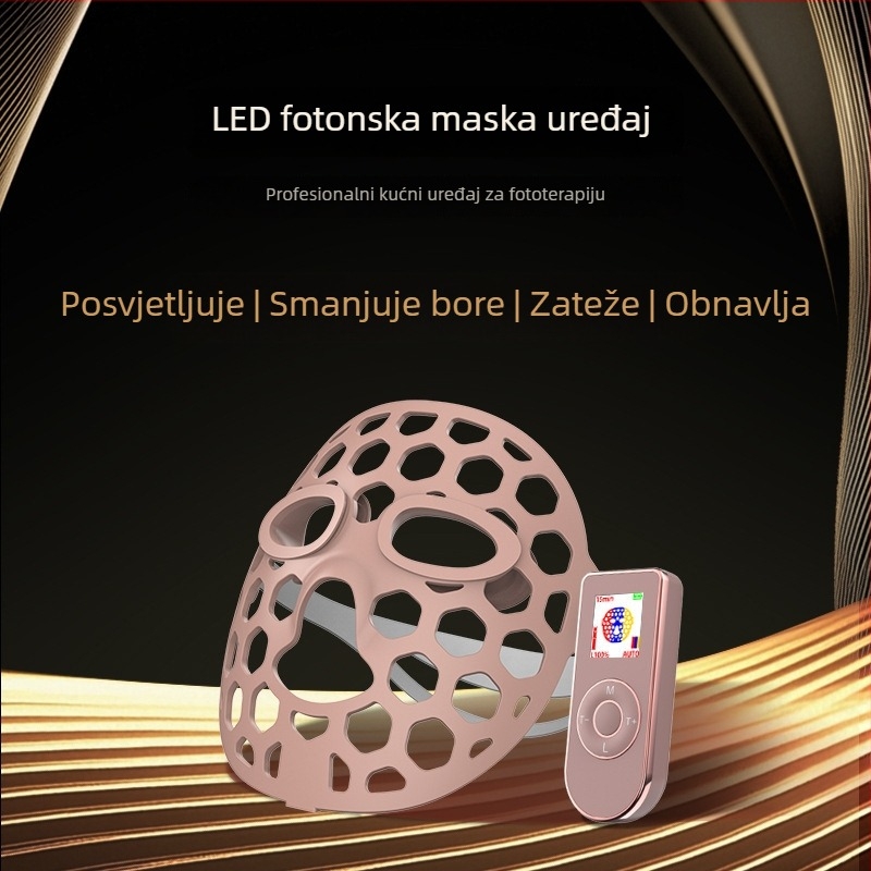 Kućni uređaj za fotonsko pomlađivanje kože s crvenim i plavim LED svjetlom, maska za lice za LED terapiju