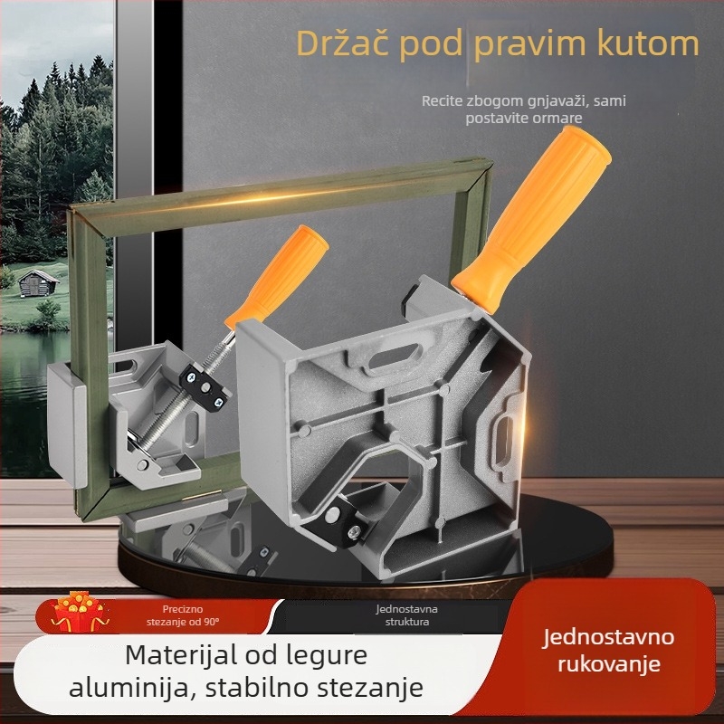 Držač s 90° kutom za zavarivanje i stolariju, aluminijski alat