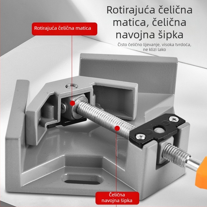 Držač s 90° kutom za zavarivanje i stolariju, aluminijski alat