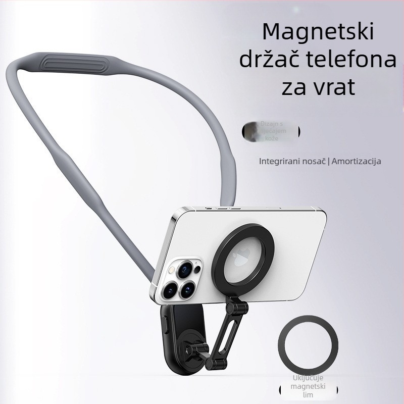 Držač za snimanje na prsima s anti-vibracijskom stabilizacijom, MagSafe magnetski držač za telefon, za vanjske livestreamove