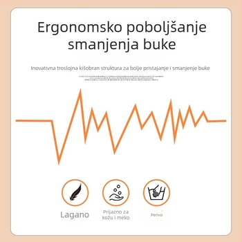 Weian 1270 ušne čepove s kabelom, oblik božićnog drveta, perive, zaštita sluha za industriju, učenje i san