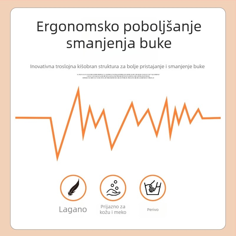 Weian 1270 ušne čepove s kabelom, oblik božićnog drveta, perive, zaštita sluha za industriju, učenje i san