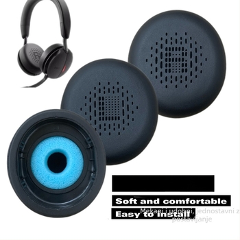 Kožna i pjenasta futrola za Dell Pro WL5024 bežične Bluetooth slušalice sa redukcijom buke