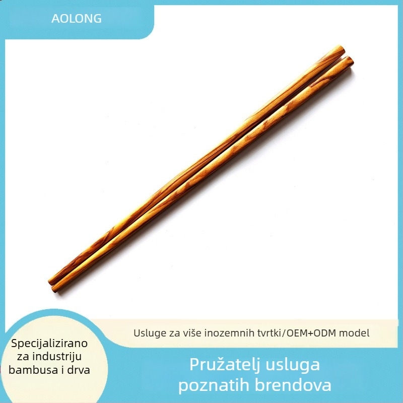 Drvene štapiće od maslinova drveta za kućnu upotrebu, bez boje i voska, japanskog stila, čvrsto drvo, protuklizne, otporne na visoke temperature