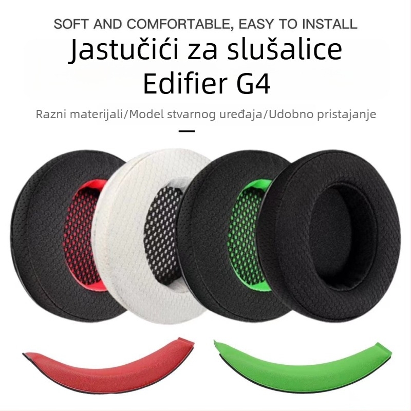 Jastučići za Edifier Hecate G4 gaming slušalice – kožni i spužvasti pokrov