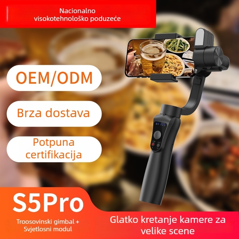 S5Pro Ručni stabilizator s tri osi za pametne telefone, prepoznavanje lica i praćenje za selfie