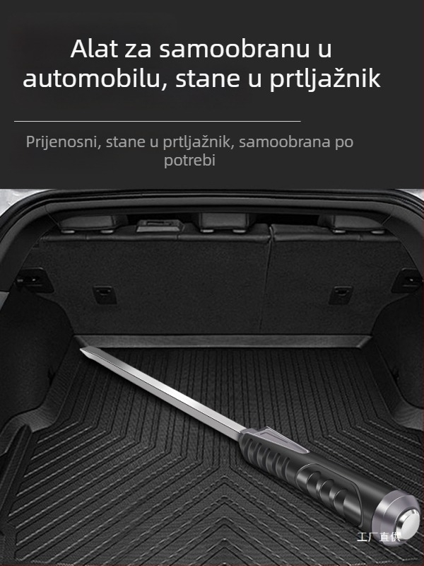Ekstra dugi odvijač s ravnom glavom i produženim vratom, vojničkog stila
