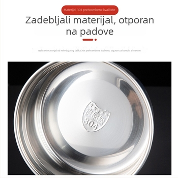 Kutija za čuvanje hrane od 304 nehrđajućeg čelika, prehrambena kvaliteta, zaptivna kutija za učenike, držač svježine, pogodna za hladnjak i zamrzivač