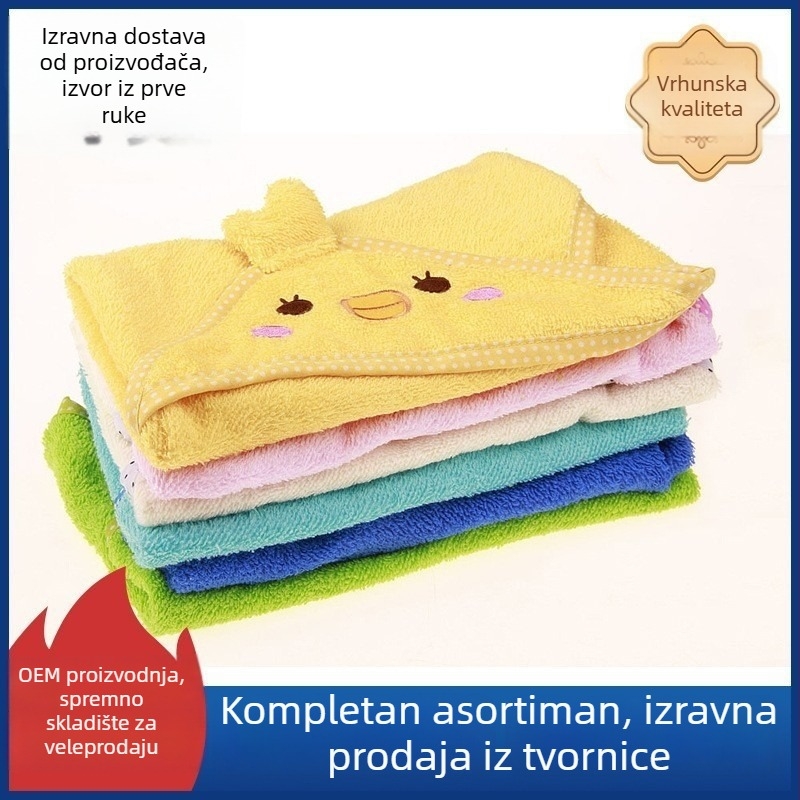 Kupaći ručnik za kućne ljubimce s karikaturnim dizajnom, za pse i mačke, upijajući i brzo suši