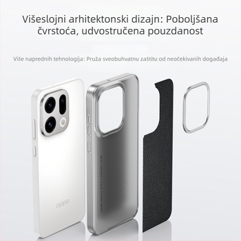 Oppo Find X9 Pro futrola s uzorkom kože liči i X300 zaštitnim pokrovom