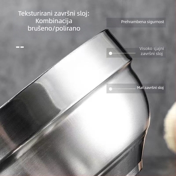 Nehrđajući čelik, zdjela s dvostrukim stijenkama, izolirana; za djecu, školsku blagovaonu i kućnu upotrebu; zdjela za juhu, rezance i rižu – dar