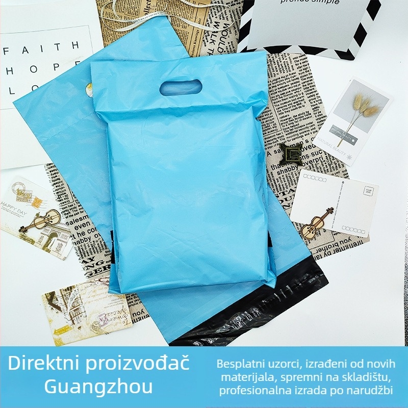 Plava prijenosna vrećica za odjeću, vodootporna ambalažna torba, veličine 26x33, 30x42, 35x47, 40x52 i 45x57 cm