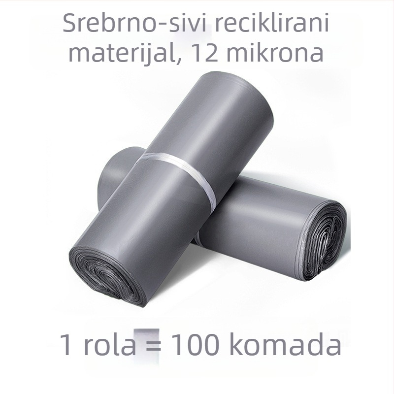Srebrno-siva vrećica za brzu dostavu, vodootporna i otporna na vandalizam, debeli ambalažni materijal za logistiku elektroničke trgovine