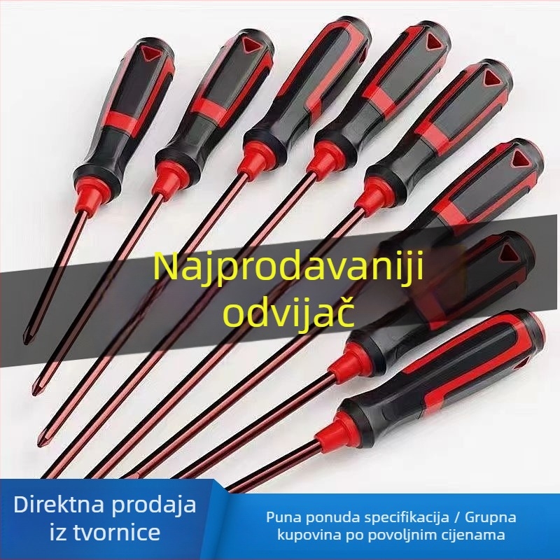 Phillips odvijači set od S2 legure čelika, magnetski i izolirani, plastična ručka, veličine 4 inča, 5 inča, 6 inča i 8 inča
