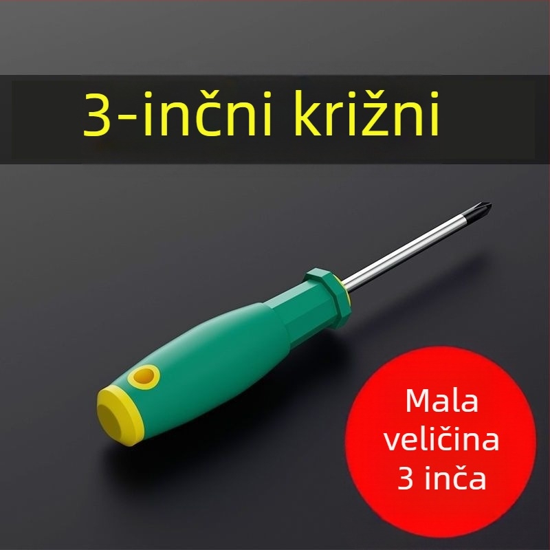 Phillips odvijači set od S2 legure čelika, magnetski i izolirani, plastična ručka, veličine 4 inča, 5 inča, 6 inča i 8 inča