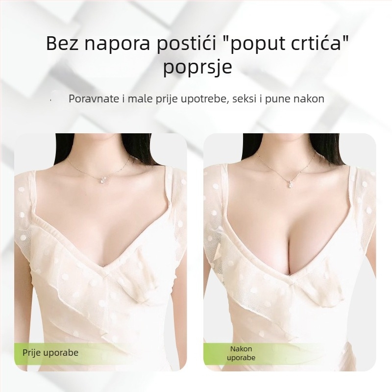 Silikonske nadloške za grudi u obliku manga s mačjim ušima, nevidljivi grudnjak za vjenčanu haljinu, pokrivanje bradavica, skupljanje i protivklizanje