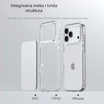 HD prozirno zaštitno kućište 2-in-1 za iPhone 17 Pro Max, iPhone 17 Pro, iPhone 17 i iPhone 17 Air